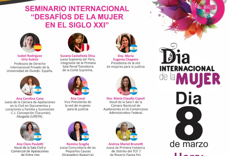 Participación en Seminario internacional "Desafíos de la mujer en el siglo XXI"